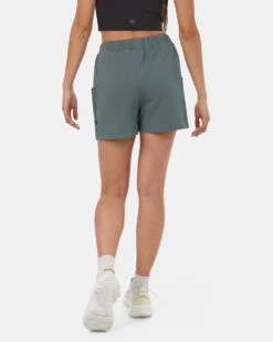Tentree SoftTerry Light Contrast Short -Tentree Store Green High Rise Relaxed Shorts TCW5682 3337 2