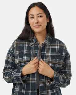 Tentree Kapok Flannel Insulated Shacket 10 Tentree Kapok Flannel Insulated Shacket -Tentree Store Green Insulated Oversized Fit Shacket TCW5357 3693 3