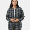 Tentree Kapok Flannel Insulated Shacket 1 Tentree Kapok Flannel Insulated Shacket -Tentree Store Green Insulated Oversized Fit Shacket TCW5357 3693 5