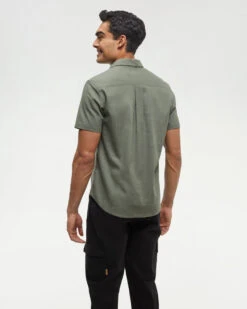 Tentree Joshua Shirt 8 Tentree Joshua Shirt -Tentree Store Green Joshua Shortsleeve Shirt TCM5148 1480 2