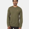 Tentree TreeBlend Classic Longsleeve 2 Tentree TreeBlend Classic Longsleeve -Tentree Store Green Mens Long Sleeve Crew Neck Sweatshirt TCM2607 0464 2