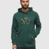 Tentree Boreal Ten Hoodie 2 Tentree Boreal Ten Hoodie -Tentree Store Green Printed Graphic TreeFleece Hoodie TCM6295 5703 1