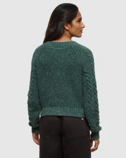 Tentree Stillwater Cardigan 8 Tentree Stillwater Cardigan -Tentree Store Green Relax Cotton Blend Fleck Woven Cardigan TCW6317 5803 3