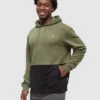Tentree Howson Hoodie -Tentree Store Green Relaxed Fit Color Block Hoodie TCM6140 5718 2