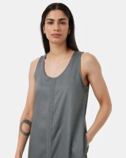 Tentree Tencel Midi Dress -Tentree Store Green Scoop Neck A Line Midi Dress TCW6080 3180 2