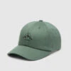 Tentree Mountain Peak Hat -Tentree Store Green TENCEL Twill Low Profile Embroidered Baseball Cap TAU5887 2683 1