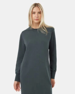 Tentree French Terry Long Sleeve Crew Dress 8 Tentree French Terry Long Sleeve Crew Dress -Tentree Store Green Women s Organic Cotton Pullover Dress TCW4526 2277 2