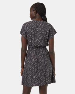 Tentree Kits Dress 9 Tentree Kits Dress -Tentree Store Grey Knee Length V Neck Patterned Wrap Dress TCW5704 3341 2