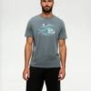 Tentree Breaker T-Shirt -Tentree Store Grey Regular Fit Printed Graphic T shirt TCM6215 5435 1