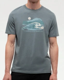 Tentree Breaker T-Shirt 9 Tentree Breaker T-Shirt -Tentree Store Grey Regular Fit Printed Graphic T shirt TCM6215 5435 2