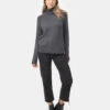 Tentree Highline Wool Turtleneck Sweater 1 Tentree Highline Wool Turtleneck Sweater -Tentree Store Grey Women sRibbedWoolTurtleneck TCW2505 0812 1