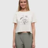 Tentree Floral Crop T-Shirt 2 Tentree Floral Crop T-Shirt -Tentree Store Oatmeal Crew Neck Graphic Cropped Shortsleeve T Shirt TCW5732 3162 3 79053e60 b92a 4c6d a19d 87319246d609