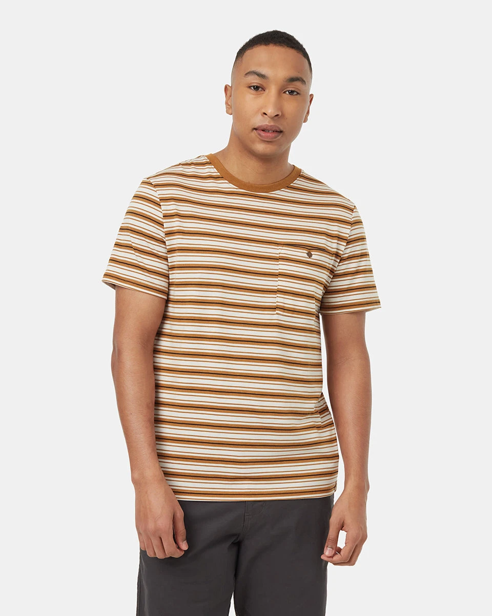 Tentree TreeBlend Stripe Button Pocket T-Shirt 3 Tentree TreeBlend Stripe Button Pocket T-Shirt