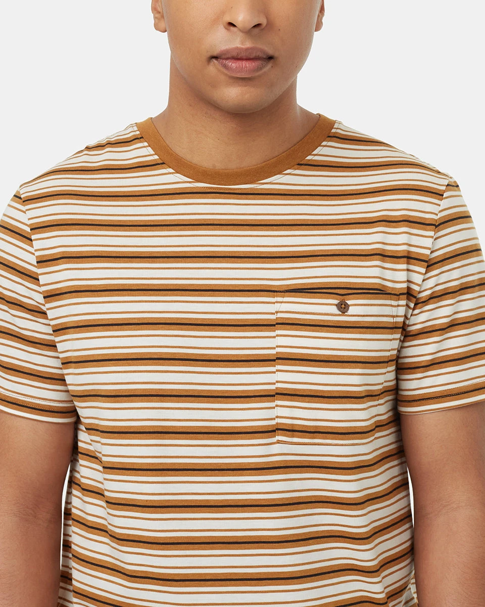 Tentree TreeBlend Stripe Button Pocket T-Shirt 6 Tentree TreeBlend Stripe Button Pocket T-Shirt - Image 4