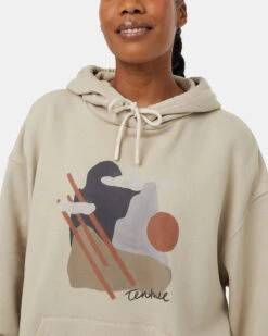 Tentree Abstract Ridge Hoodie 10 Tentree Abstract Ridge Hoodie -Tentree Store Oatmeal Eco Friendly Drawcord Graphic Hoodie TCW5943 3657 4