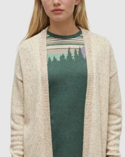 Tentree Prairies Nep Cardigan 9 Tentree Prairies Nep Cardigan -Tentree Store Oatmeal Highline Mid Length Nep Cardigan TCW6217 5634 2