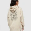 Tentree Understory Oversized Hoodie -Tentree Store Oatmeal Oversize Printed Graphic Logo Hoodie TCW6308 5742 3
