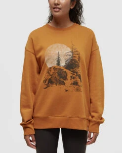 Tentree Backcountry Crew 9 Tentree Backcountry Crew -Tentree Store Orange Crew Neck Graphic Longsleeve Sweatshirt TCW5950 5745 2