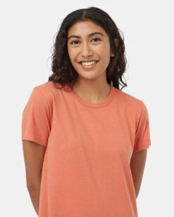 Tentree TreeBlend T-Shirt Dress 9 Tentree TreeBlend T-Shirt Dress -Tentree Store Orange Knee Length Slitted T Shirt Dress TCW5875 3186 3