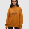 Tentree Autumn Flora Crew 2 Tentree Autumn Flora Crew -Tentree Store Orange Relax Printed Graphic TreeFleece Crew TCW6586 5895 2