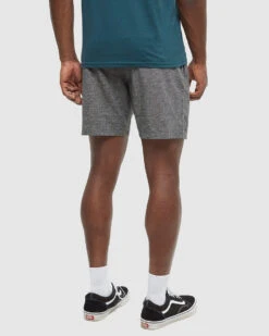 Tentree Hemp Joshua Short -Tentree Store TCM1939 3192 graphite heather regular fit pull on short 5