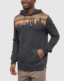 Tentree Retro Juniper Hoodie -Tentree Store TCM2509 0451 meteorite black heather regular fit longsleeve hoodie 2