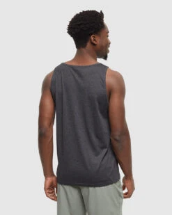 Tentree Pender Tank -Tentree Store TCM5916 0451 meteorite black heather treeblend tank 4