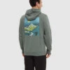 Tentree Emerald Edge Hoodie -Tentree Store TCM6134 5399 agave green darkest spruce eco friendly drawcord graphic hoodie 3
