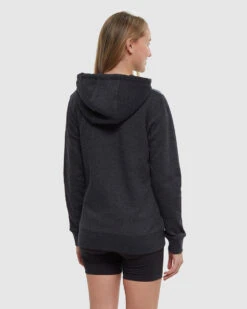 Tentree Juniper Zip Hoodie -Tentree Store TCW1760 0451 meteorite black heather regular fit longsleeve zip hoodie 3