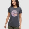 Tentree Emerald Edge Portal T-Shirt -Tentree Store TCW6159 5456 graphite rhapsody crew neck graphic shortsleeve t shirt 3