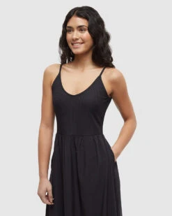 Tentree Juneau Dress 7 Tentree Juneau Dress -Tentree Store TCW6189 0164 meteorite black eco friendly tank dress 2