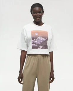 Tentree Emerald Edge Oversized Crop T-Shirt