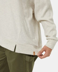 Tentree Meyer Longsleeve 11 Tentree Meyer Longsleeve -Tentree Store White Waffle Knit V neck Longsleeve Shirt TCW5939 3191 3