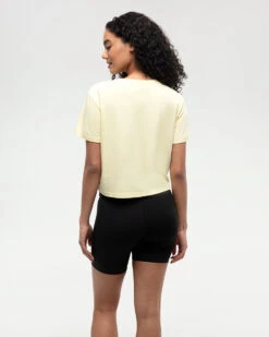 Tentree Seaforestation Crop T-Shirt 8 Tentree Seaforestation Crop T-Shirt -Tentree Store Yellow Relax Fit Printed Graphic Cropped T shirt TCW6207 5430 1