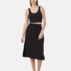 Tentree Tencel Midi Skirt 1 Tentree Tencel Midi Skirt -Tentree Store black mid length skirt TCW5600 0164 1