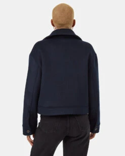 Tentree Wool Short Utility Jacket -Tentree Store blue TCW4530 2343 5