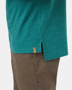 Tentree Hemp Step Hem T-Shirt -Tentree Store green basic tee TCM2630 2364 5