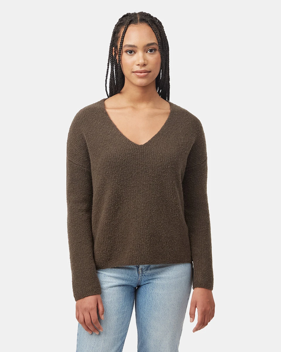Tentree Highline Fuzzy V-Neck Sweater 3 Tentree Highline Fuzzy V-Neck Sweater