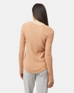 Tentree TreeWaffle Henley Longsleeve 9 Tentree TreeWaffle Henley Longsleeve -Tentree Store pink cotton longsleeve t shirt TCW3599 2263 2