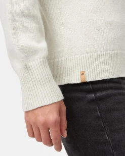 Tentree Highline Pointelle Turtleneck Sweater 11 Tentree Highline Pointelle Turtleneck Sweater -Tentree Store white turtleneck sweater TCW4506 0453 4